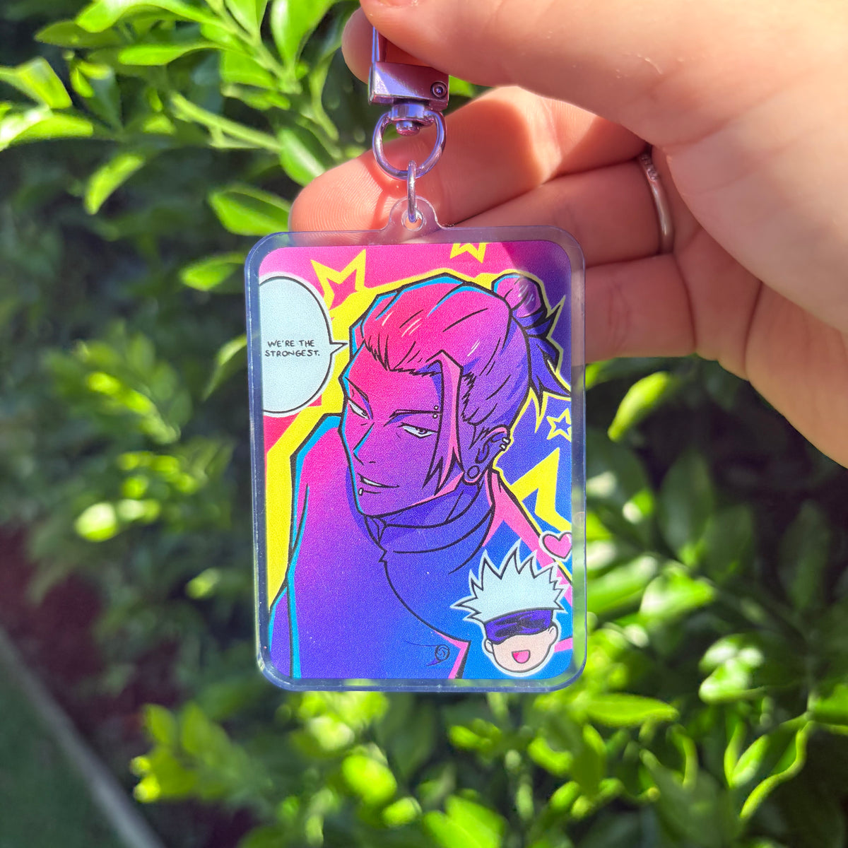 'Pretty Best Friends' Double-sided Acrylic Keychain
