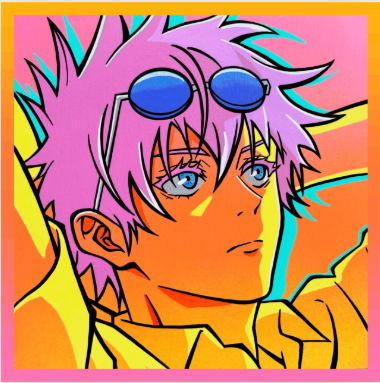 'Sunset Sorcerer' Matte Sticker