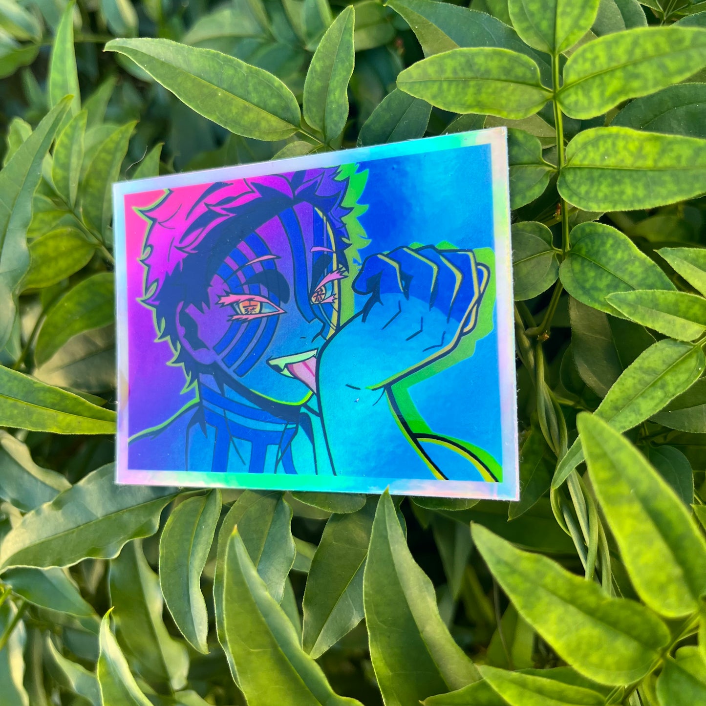'Number Three' Holographic Sticker