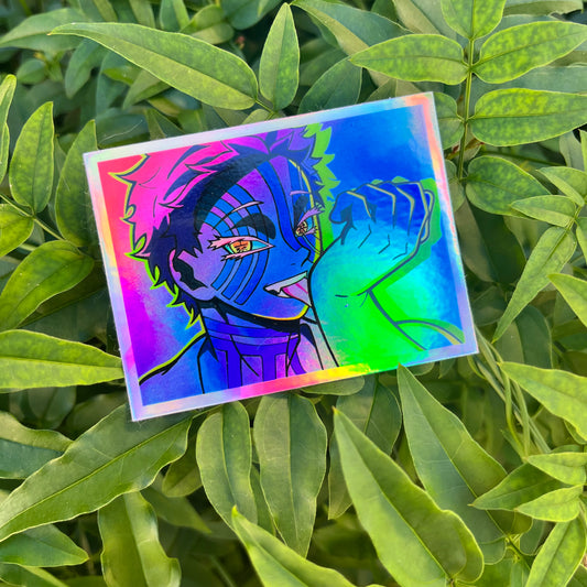 'Number Three' Holographic Sticker