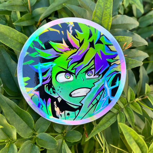 ‘Hero Name - Deku’ Holographic Sticker