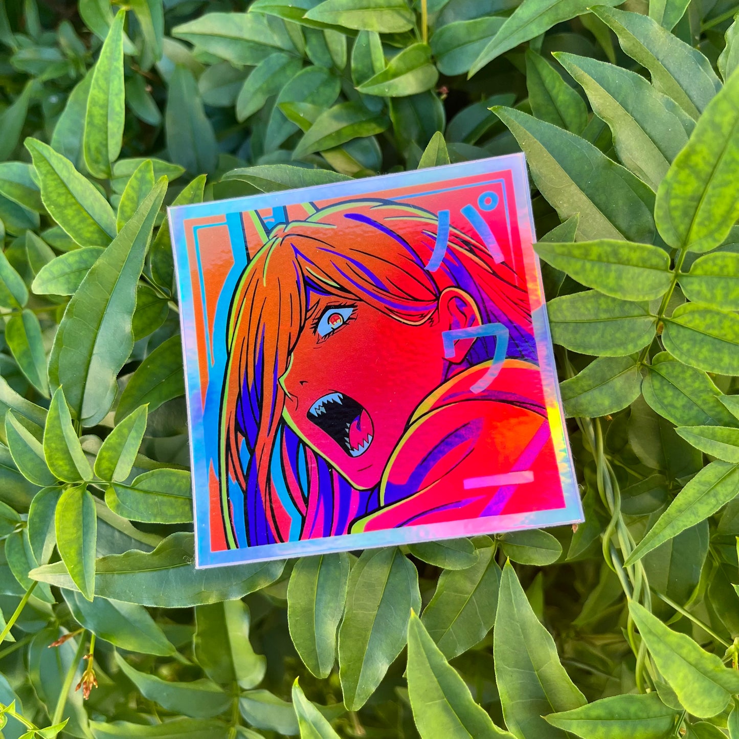 'Power' Holographic Sticker