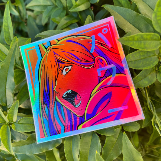 'Power' Holographic Sticker