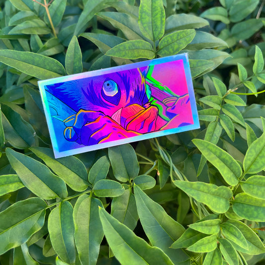 'Boar Man' Holographic Sticker