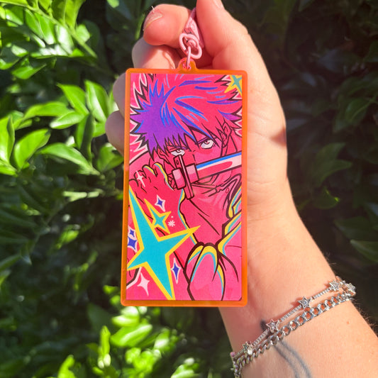 'Pink Copier' Acrylic Keychain
