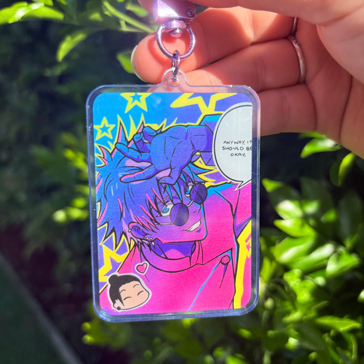 'Pretty Best Friends' Double-sided Acrylic Keychain