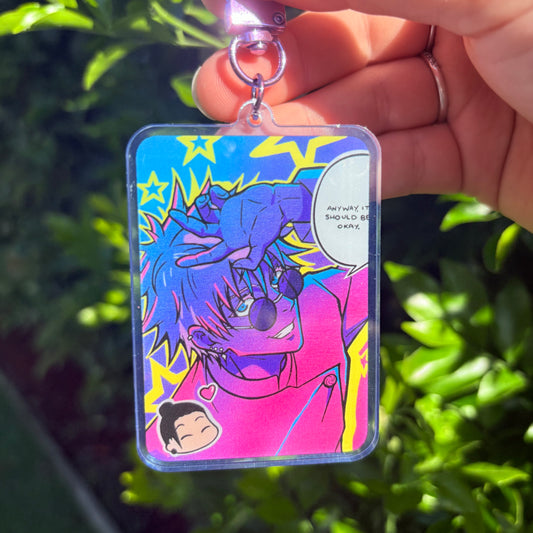 'Pretty Best Friends' Double-sided Acrylic Keychain