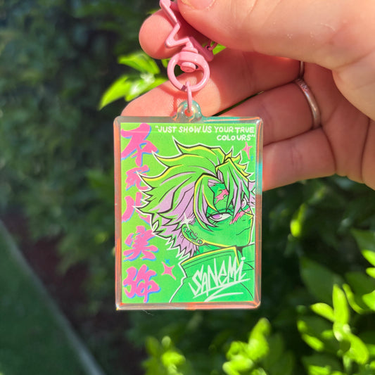 'Coloured Wind' Acrylic Keychain