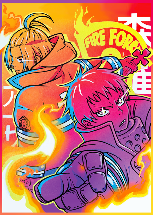 'Fire Buds' Matte Print